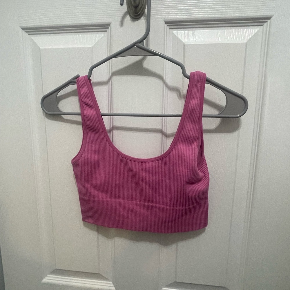 GAP Pink Sleeveless Crop Tank Top